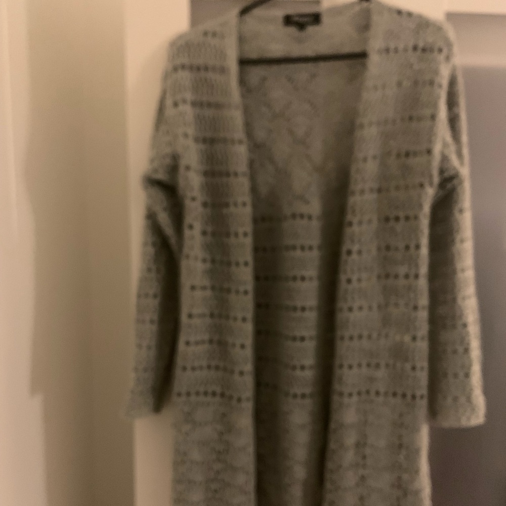 Long gray sweater